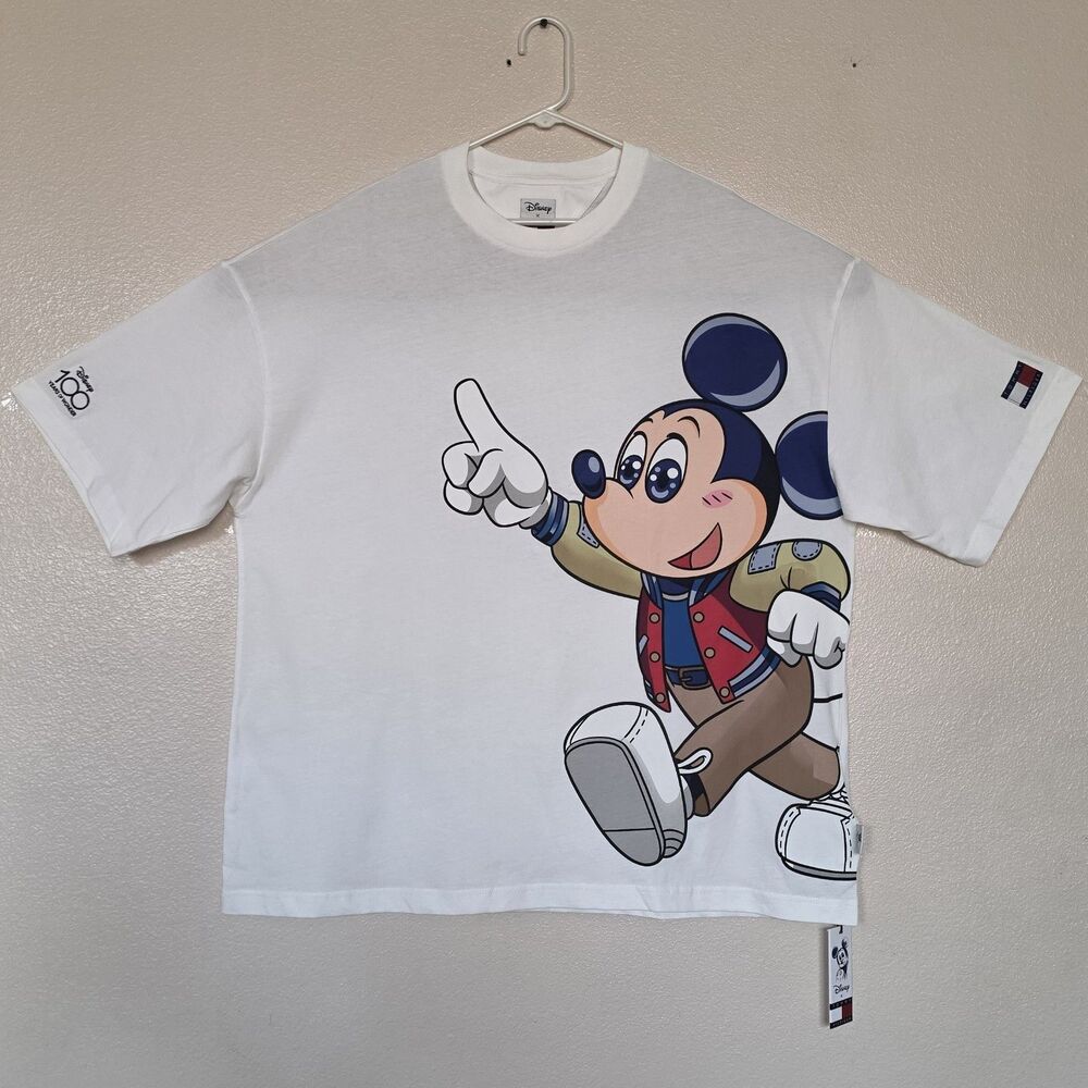 NEW Disney X Tommy Hilfiger XL T-Shirt Disney100 Years Mickey Mouse OVERSIZED